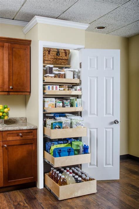 Simple Pull Out Pantry Rack Installing Sliding Drawers In Kitchen Cabinets