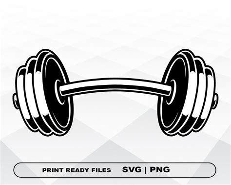 Crossfit Svg Dumbbell Svg Barbell Svg Dumbbell Clipart Etsy Images ...