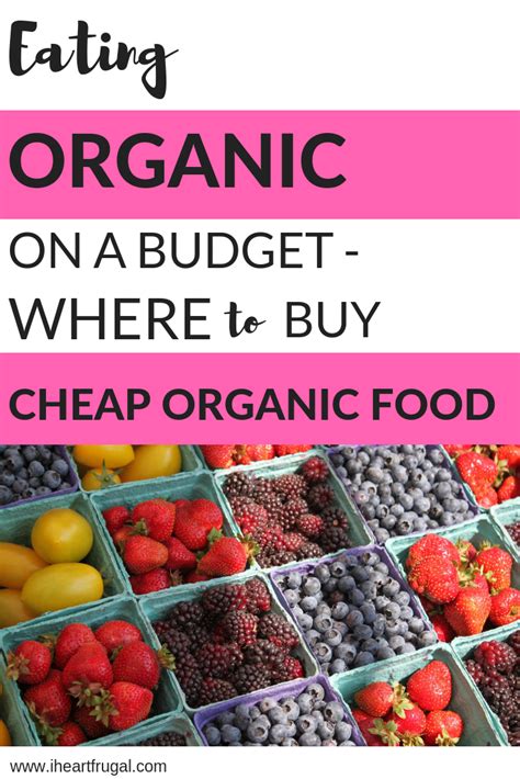 How to eat organic on a budget - cheap organic food #savemoney # ...