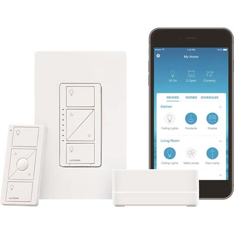 Lutron Caseta Wireless Smart Lighting Dimmer Switch Starter Kit-P-BDG ...