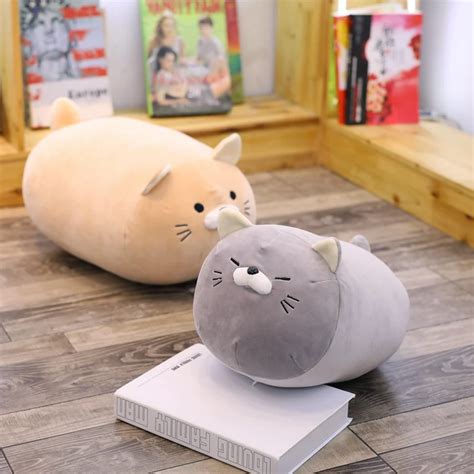 Soft Animal Cartoon Pillow Cushion Cute Fat Cat Plush Toy Stuffed ...