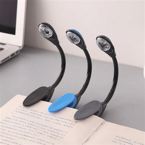 Reading Light LED Book Light Stepless Brightness Micro USB Rechargeable ...