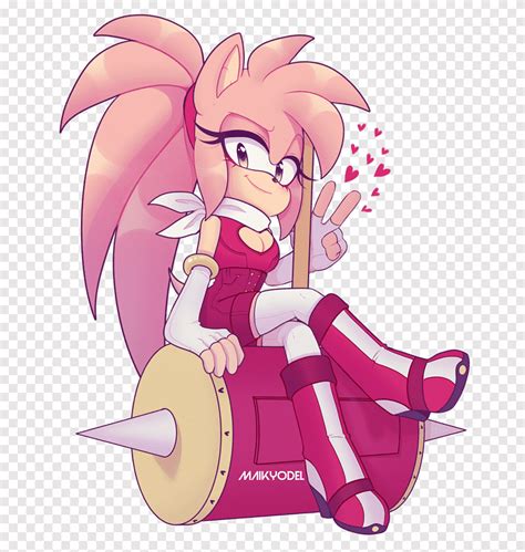 Amy Rose Metal Sonic Fan art Sonic the Hedgehog Drawing, yodel, mammal ...