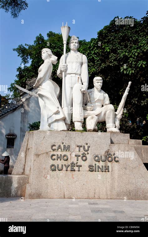 Patriotic monument and statue in Hanoi, Vietnam, Asia Stock Photo - Alamy