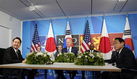 Signs of breakthrough in S. Korea-Japan tensions on sidelines of NATO ...