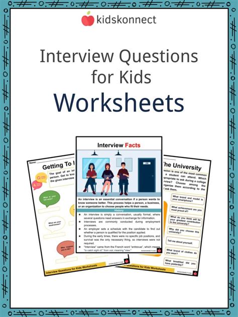 Interview Questions Worksheets