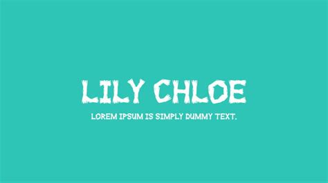 LILY CHLOE Font : Download Free for Desktop & Webfont