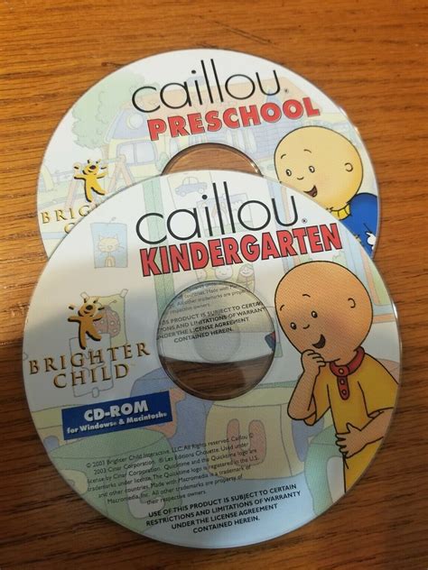 Mavin | CAILLOU KINDERGARTEN AND PRESCHOOL PC GAMES WITH BONUS WORD ...