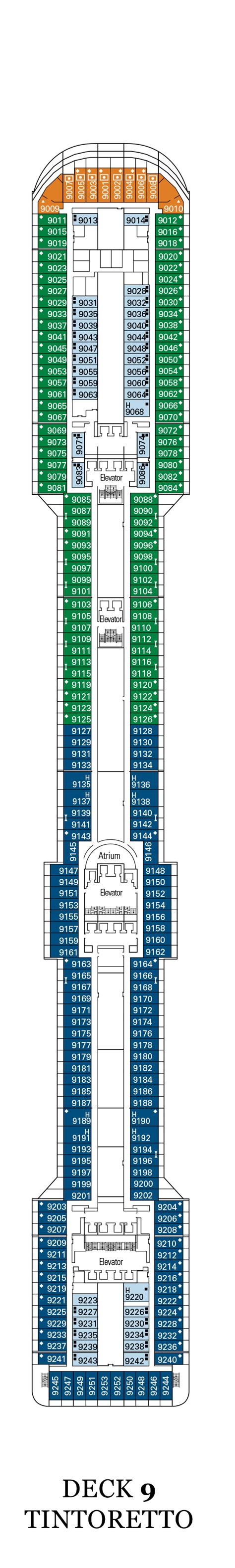 MSC Splendida Deck Plans | CruiseInd