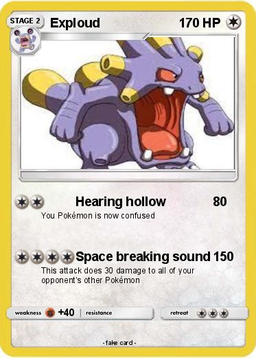 Pokémon Exploud 59 59 - Hearing hollow - My Pokemon Card