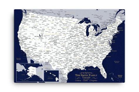 Custom Push Pin Travel Maps - World & USA With 1,000 Pins! – Modern Map Art