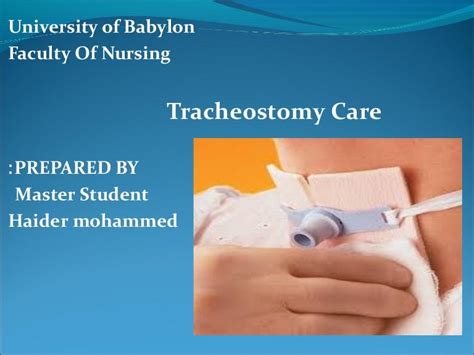 Tracheostomy care