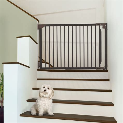 Expandable Walk Thru Dog Gates | Dog gate | Top of Stairs Pet Gate ...