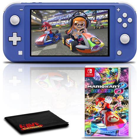 Nintendo Switch Lite (Blue) Gaming Console Bundle with Mario Kart 8 ...