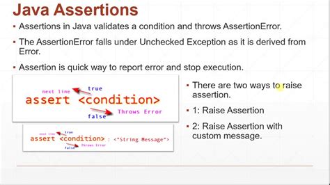 Java Assertion and AssestionError | Java Tutorial Part 1 #013 - YouTube