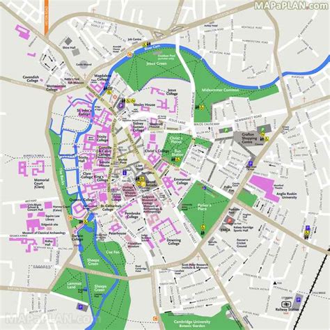 Printable Cambridge Street Map