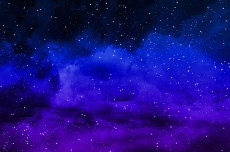 Free Vector | Realistic stars and planets background