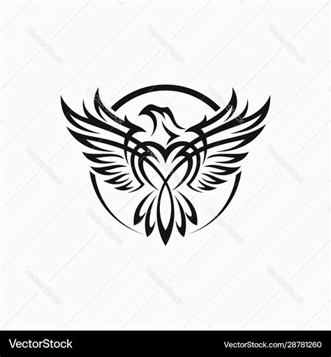 Tribal eagle tattoo Royalty Free Vector Image - VectorStock