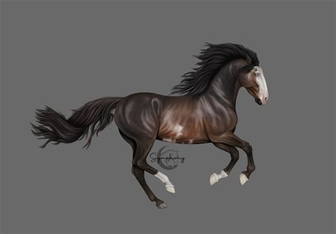 Iberian Horse Recolor - Dark Bay (?) Sabino by MarinaOutOfHouse on ...