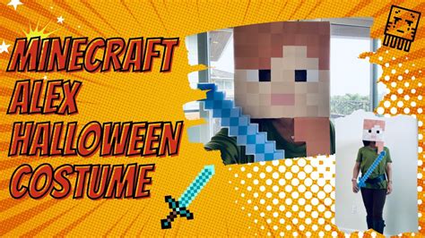 DIY Minecraft Alex Halloween Costume - YouTube