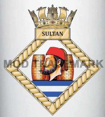 Coat of arms (crest) of HMS Sultan, Royal Navy