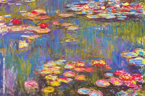 Water Lilies 1916 3 by Claude Monet | Oil Painting Reproduction