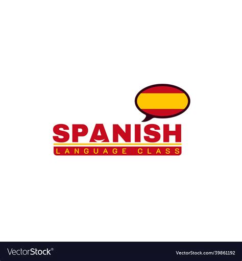 Logo 472 spanish language class Royalty Free Vector Image