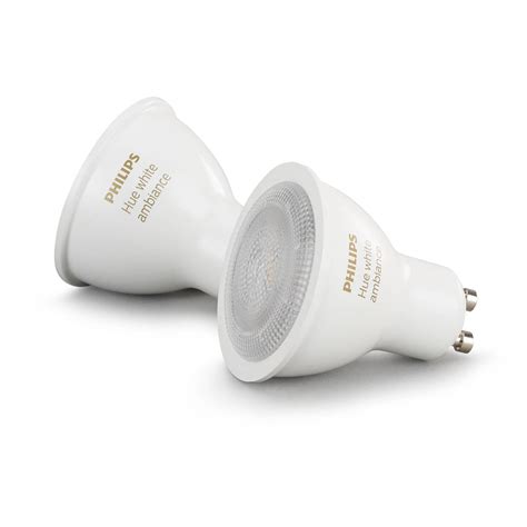 Philips Hue GU10 Bulb (White Ambiance, 2-Pack) 466490 B&H Photo