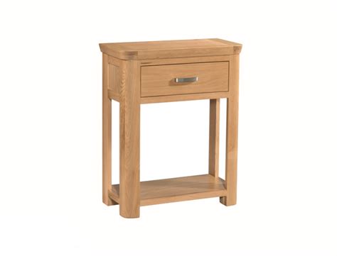 Annaghmore Treviso Solid Oak End Table With Drawer - Lamp Tables ...