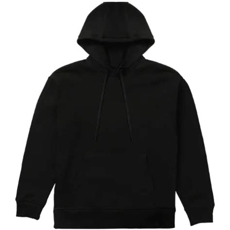 Black Pocket Pullover Hoodie Mockup Front View — Blank Mockup Item