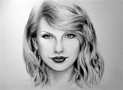 Taylor Swift Portrait Drawing - alter playground