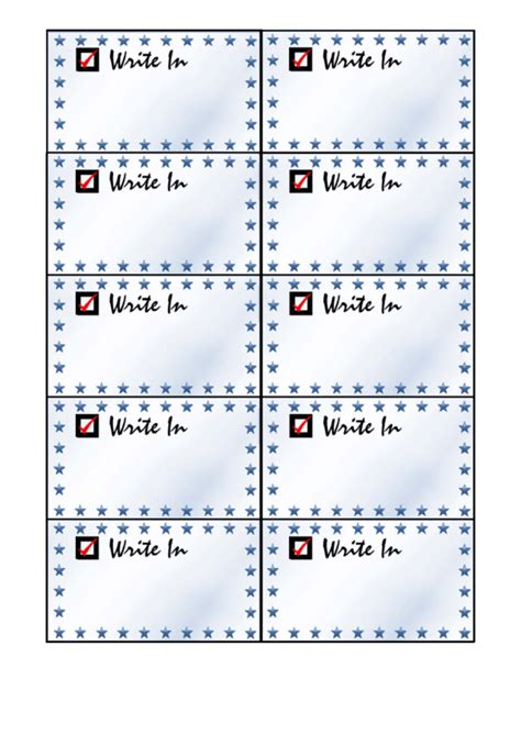 Write In Card Palm Cards Template printable pdf download