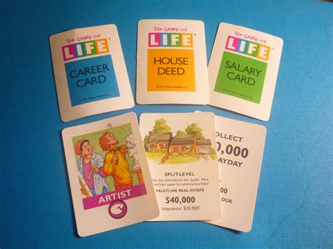 Game Of Life Cards Printable