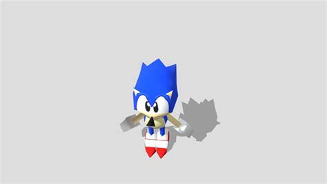 New Classic Sonic Low Poly - Download Free 3D model by vale 3d models ...