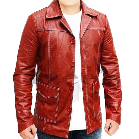 Buy Tzee's Tyler Durden Leather Jacket- Fight Club Jacket for Men-Tyler ...