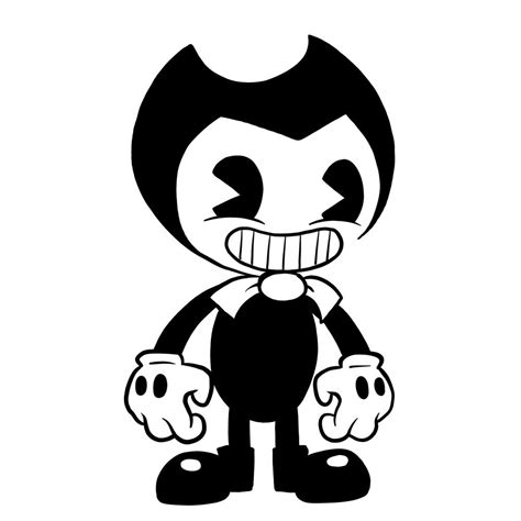 How to draw Cartoon Bendy (FNF: Indie Cross) - SketchOK