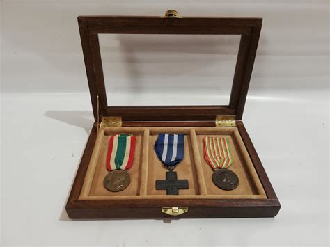 Wooden Case for Military Medals Wooden and Velvet Plexiglass - Etsy Canada