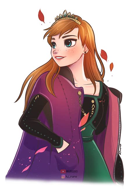 Queen Anna, Frozen Fanart by RURO95 on DeviantArt | Disney princess art ...