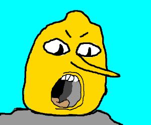 Lemongrab screaming - Drawception