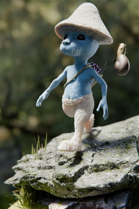 I recreated Smurf cat, 2nd version : r/blender