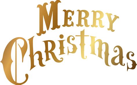 Download HD Gold Merry Christmas Text - Calligraphy Transparent PNG ...