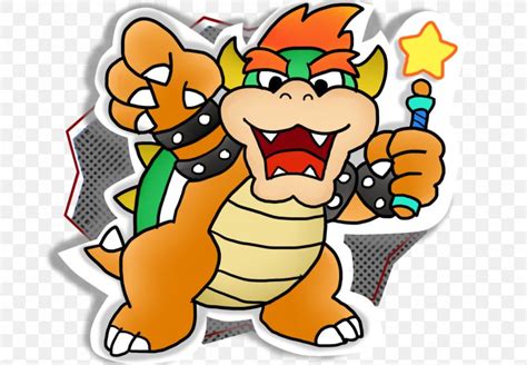 Paper Mario Bowser Super Mario 64 Art, PNG, 1073x744px, Paper Mario ...