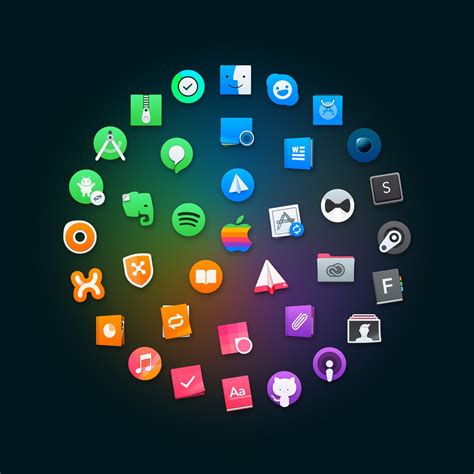 Icon Set for macOS (60 Icons) | Icon set, Design freebie, Apple icon