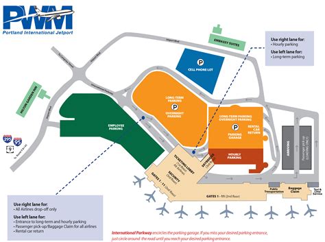 Pwm Airport Terminal Map