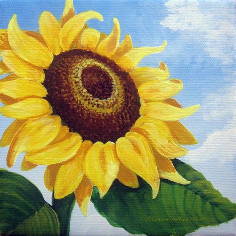 Sunflower Watercolor Painting Easy - SUNFLOWER