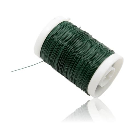 100g Green Reel Florist Binding Wire 28g 0.38mm | blendboutique