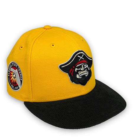 Bradenton Marauders 59FIFTY New Era Yellow & Black Cord Fitted Hat Sno ...