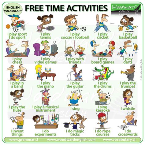 ESOL free time activities in English | Woodward English