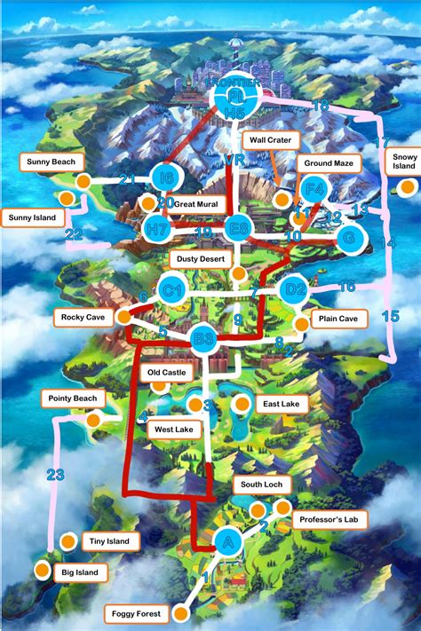 Galar Town Map