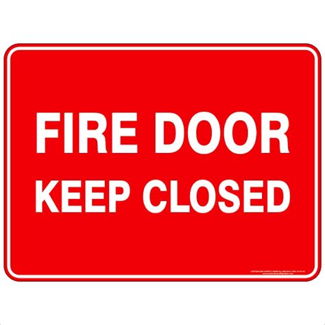 FIRE DOOR KEEP CLOSED | Discount Safety Signs New Zealand